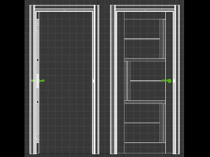interior door 01 3D Model