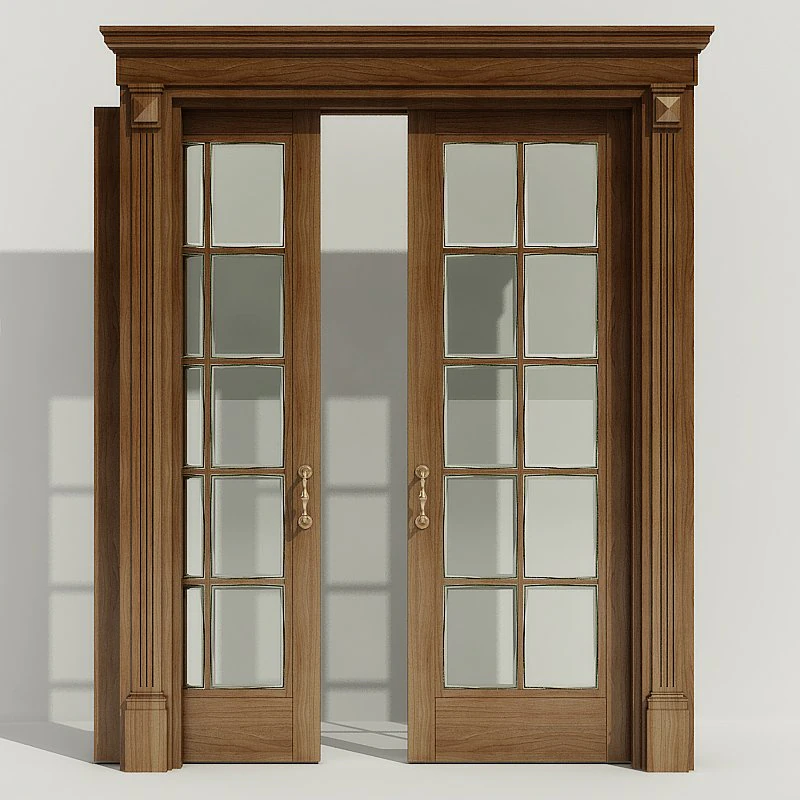 interior classic door002 3D Model .c4d .max .obj .3ds .fbx .stl .blend