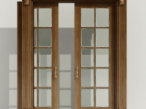 interior classic door002 3D Model