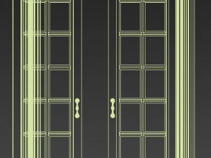 interior classic door002 3D Model