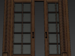 interior classic door002 3D 模型
