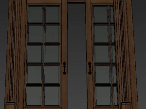 interior classic door002 3D Model