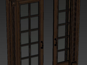 interior classic door002 3D 模型