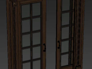 interior classic door002 3D Model