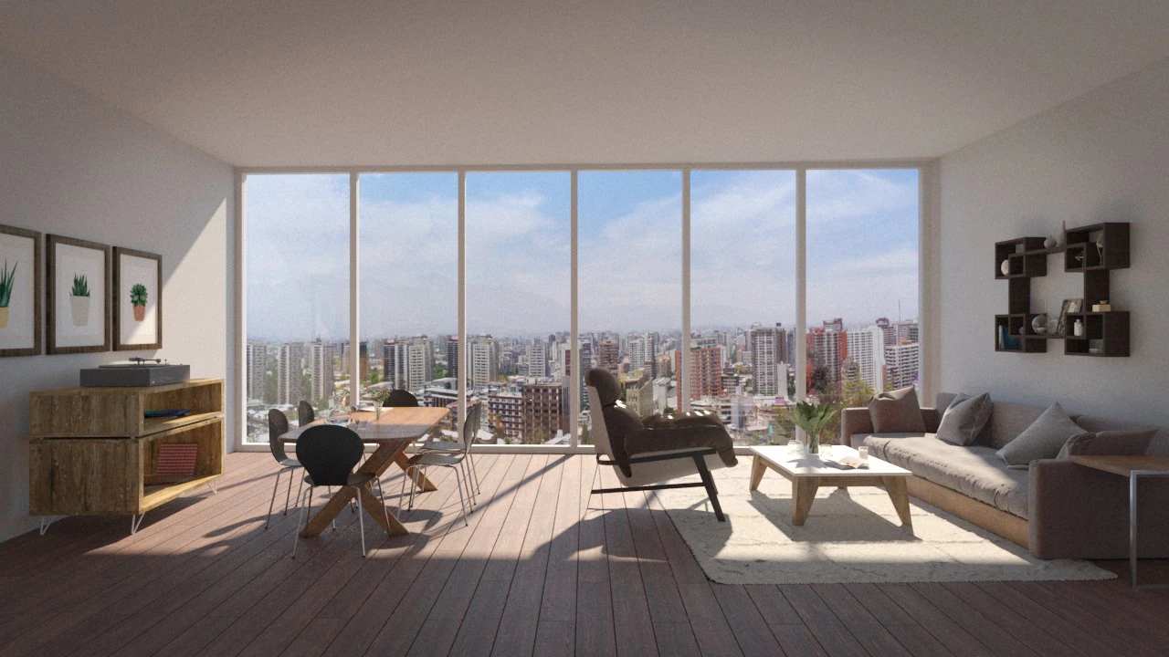 living and dinning room 3D Model .c4d .max .obj .3ds .fbx .stl .blend 