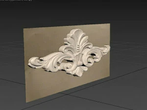 sculpture sur bois Modèle 3D