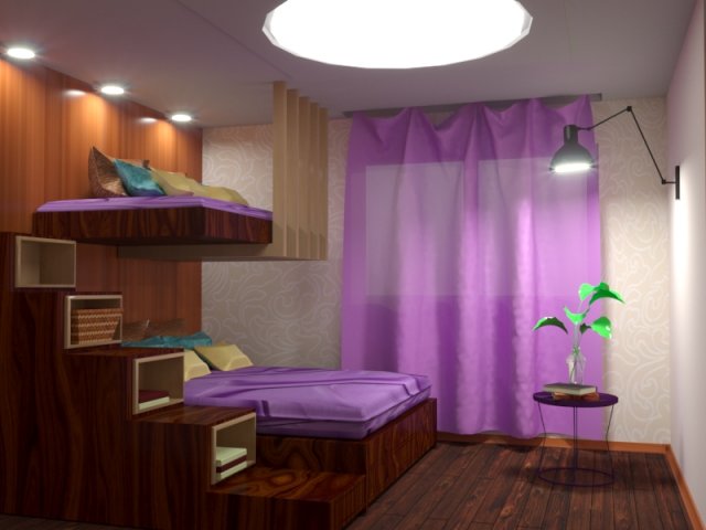 sleep room Modèle 3D .c4d .max .obj .3ds .fbx .stl .blend