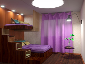 sleep room 3D 모델