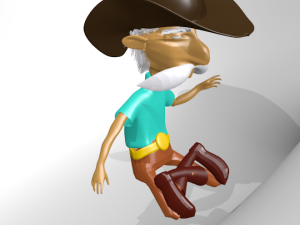 old cowboy 3D Модель