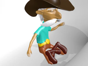 old cowboy 3D Model
