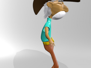old cowboy 3D Модель