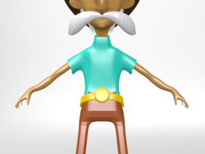 old cowboy 3D Модель