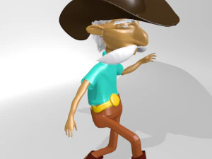 old cowboy 3D Model