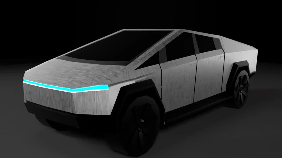 cybertruck 3D Model .c4d .max .obj .3ds .fbx .stl .blend 