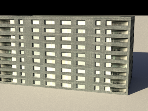 16 game ready low-poly buildings 3D Модель