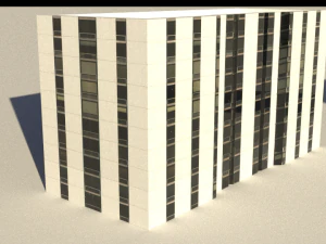 16 game ready low-poly buildings 3D Model