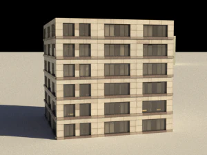 16 game ready low-poly buildings 3D Model