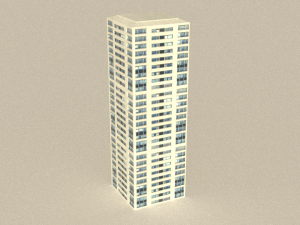 16 game ready low-poly buildings 3D Модель
