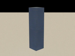 16 game ready low-poly buildings 3D Model