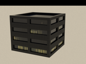 16 game ready low-poly buildings 3D Модель