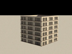 16 game ready low-poly buildings 3D Model