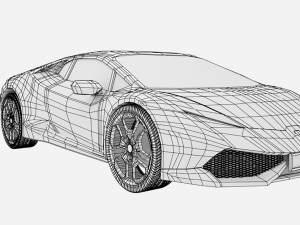 Lambo rghini huracan 3D-Modell
