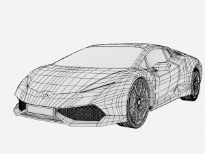 Lambo rghini huracan 3D-Modell