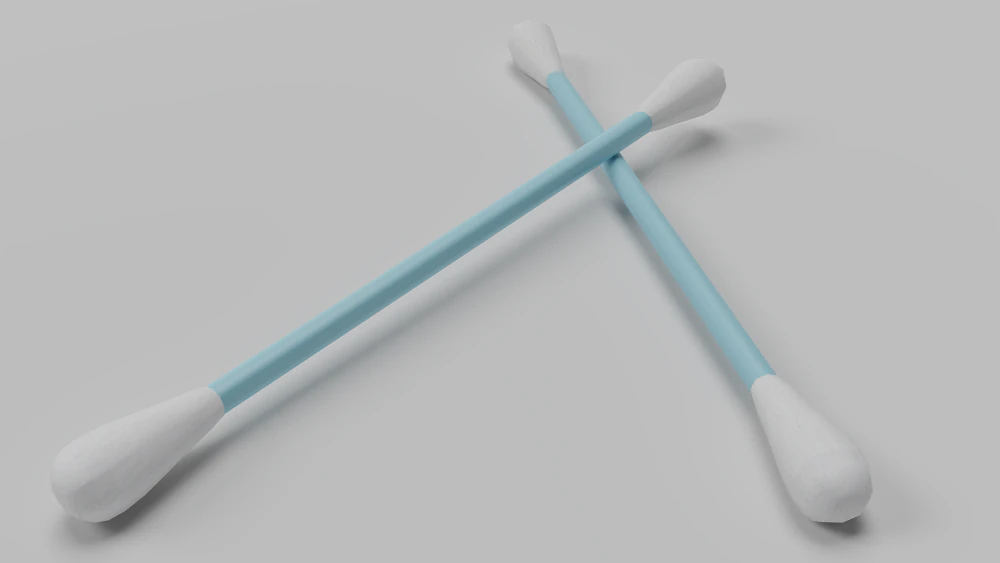 cotton swabs 3D Model .c4d .max .obj .3ds .fbx .stl .blend 