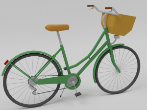 bicycle low poly 3D Model