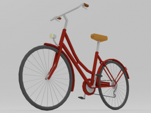bicycle low poly Modelo 3D