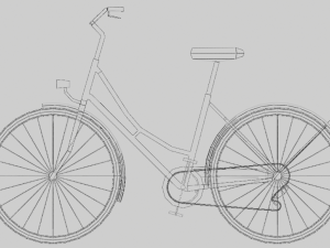 bicycle low poly Modelo 3D