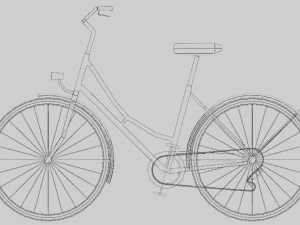 bicycle low poly 3D Model