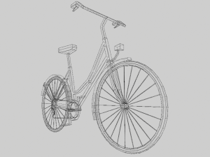 bicycle low poly Modelo 3D
