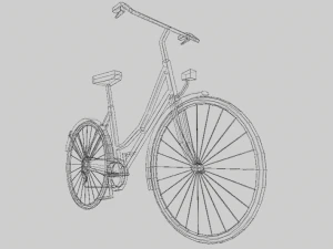 bicycle low poly 3D Model