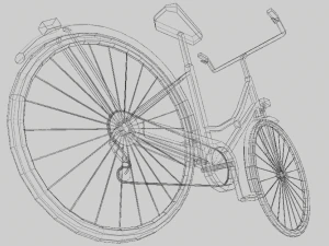 bicycle low poly 3D Model