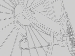 bicycle low poly 3D Model