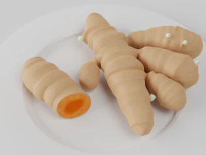 raíces de cúrcuma Modelo 3D