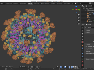 coronavirus Modèle 3D