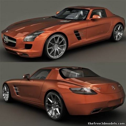 mercedes-benz 3D Model .c4d .max .obj .3ds .fbx .stl .blend