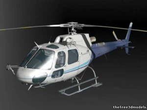 elicotteroas350b Modello 3D