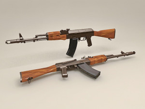 ak-74 assault rifle 3D Model