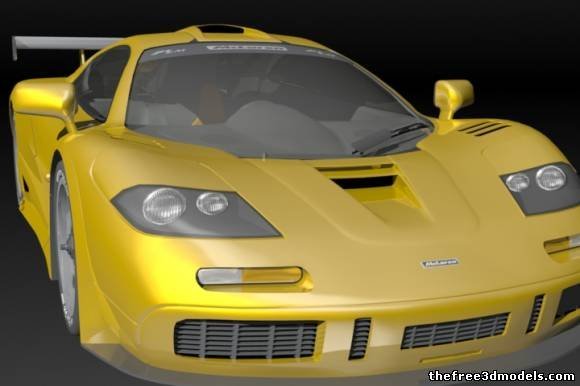 mclaren f1 3D Model .c4d .max .obj .3ds .fbx .stl .blend 