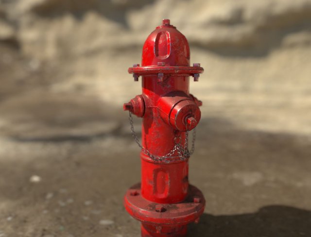 fire hydrant Modelo 3D .c4d .max .obj .3ds .fbx .stl .blend 