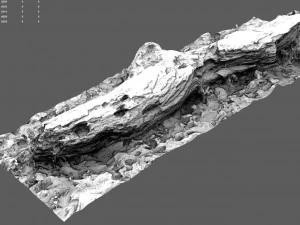 लकड़ी का लट्ठा 3D मॉडल