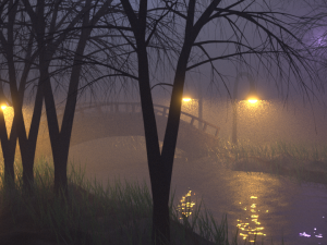 foggy nature Modello 3D