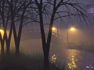 foggy nature 3D Model