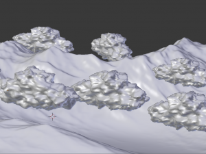 frosty mountains Modèle 3D