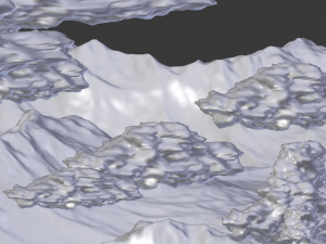 frosty mountains Modèle 3D