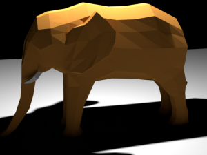 simple elephant 3D Model
