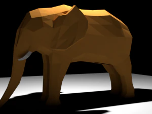 simple elephant 3D Model